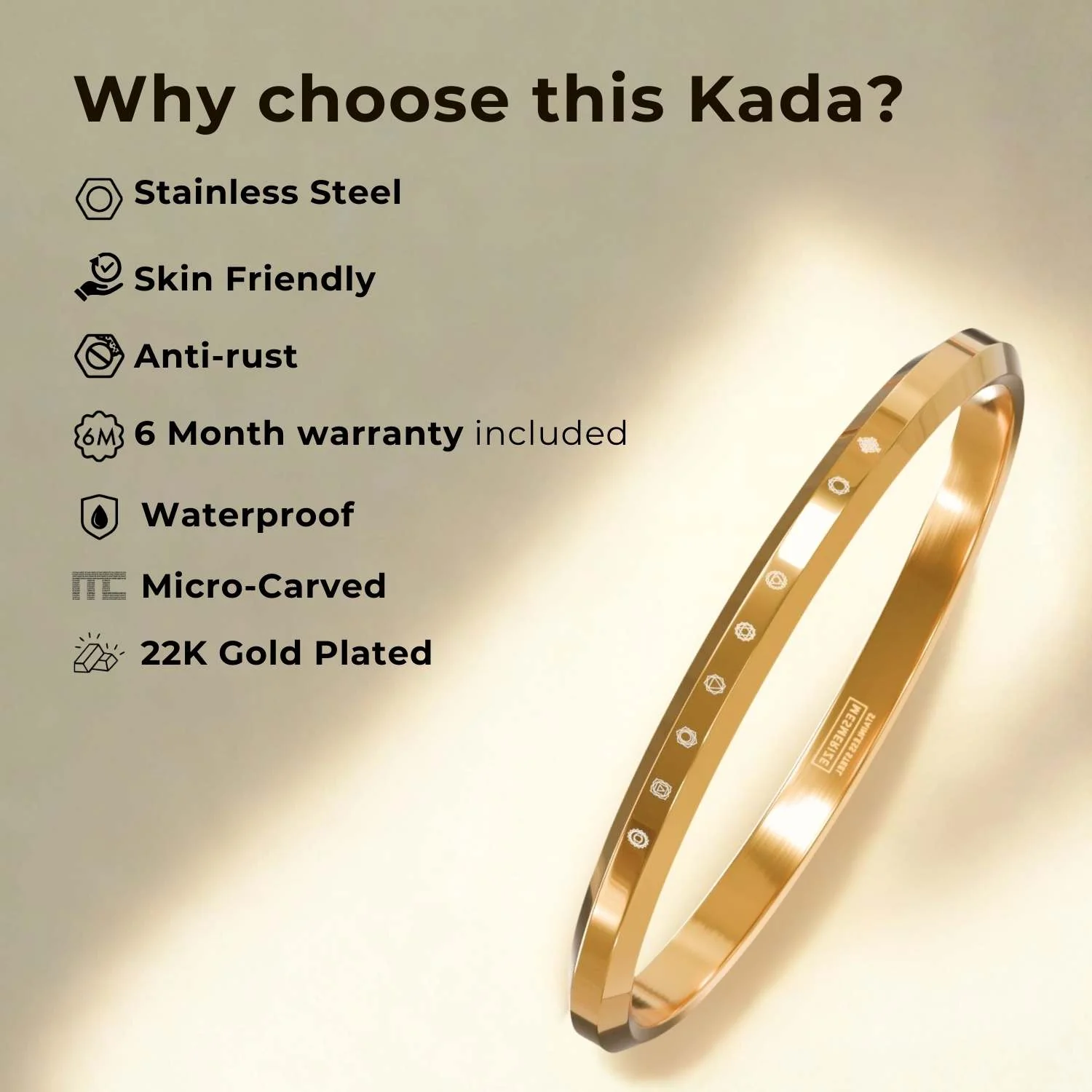 108 Ram MicroCarved Round Kada - Image 4