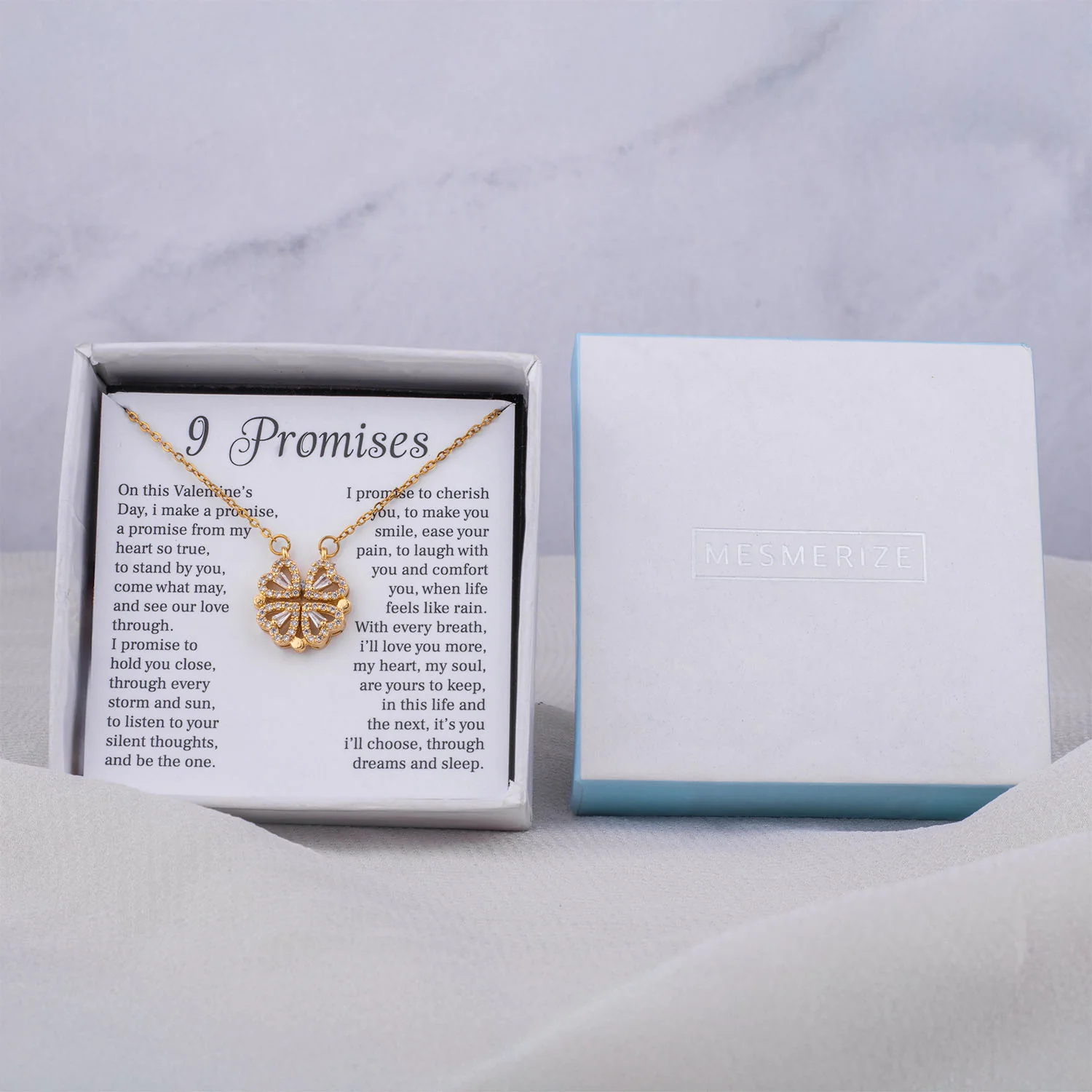 9 Promises Card With Necklace For Women - Image 7