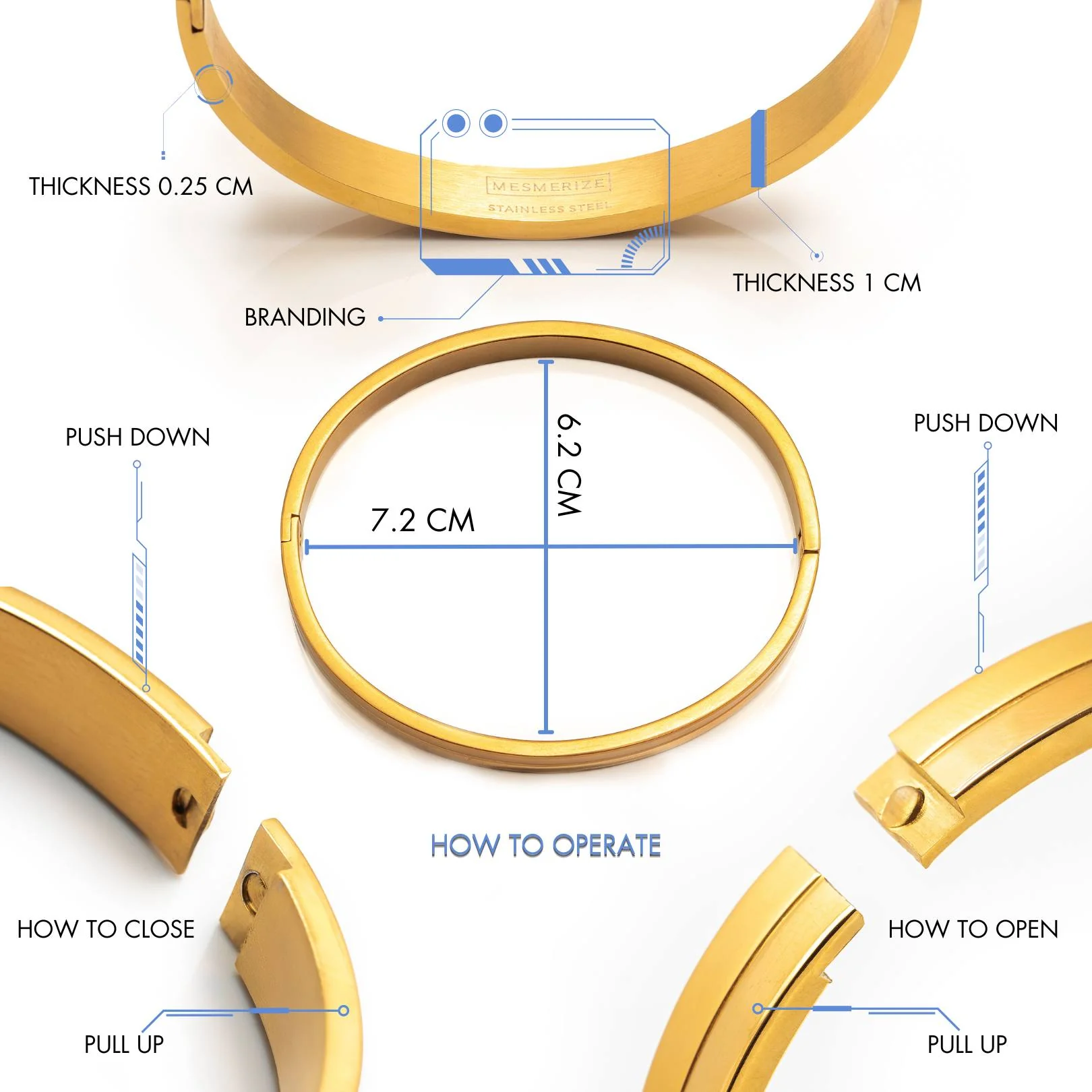 Top G Oval Kada Bracelet - Image 23