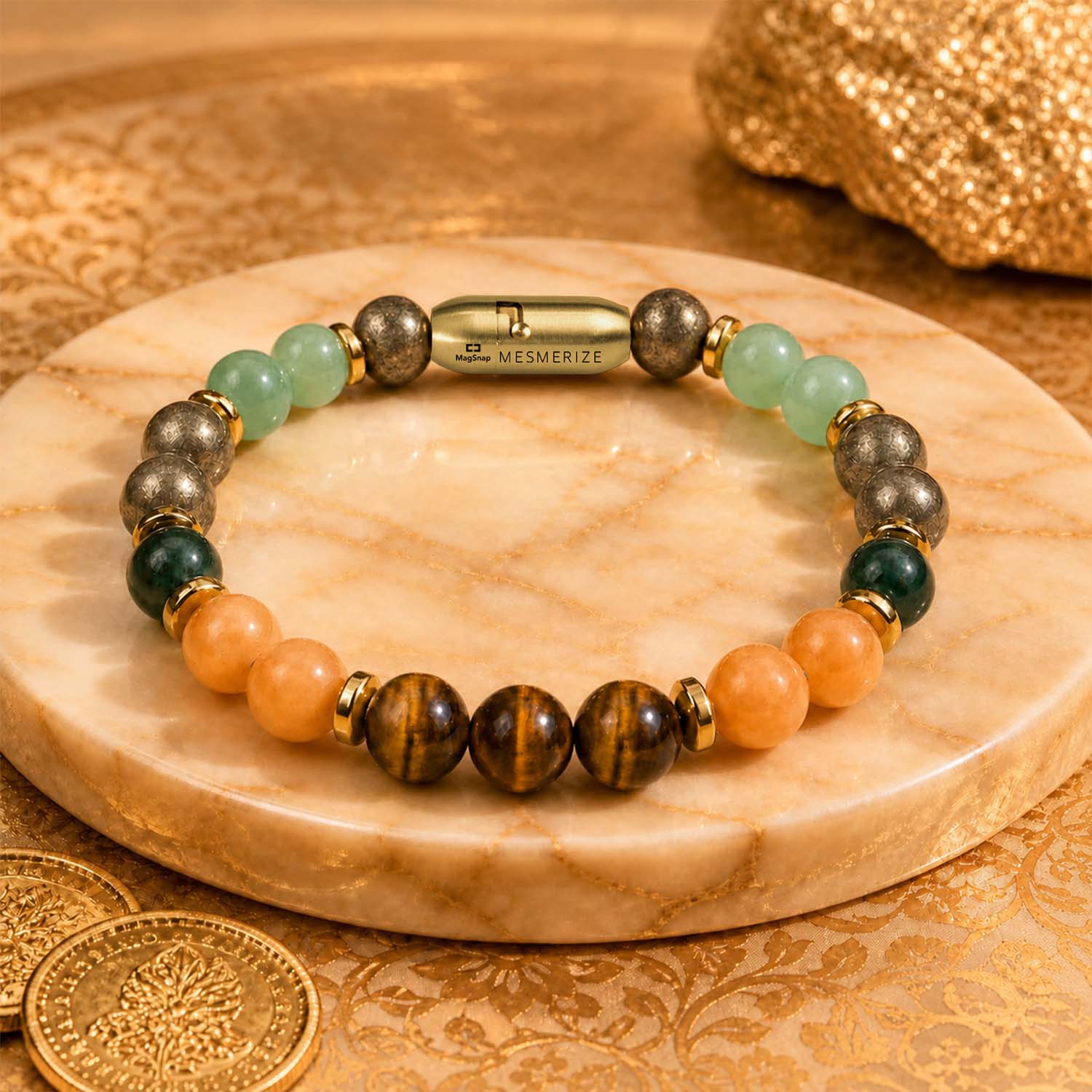 Dhanyog Wealth Attraction Natural Stone Bracelet - Image 10