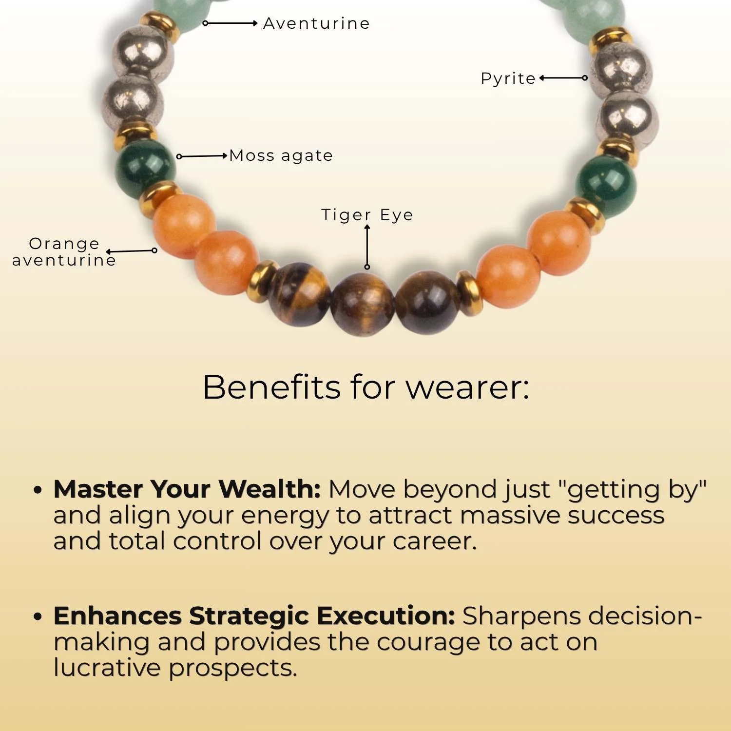 Dhanyog Wealth Attraction Natural Stone Bracelet - Image 12