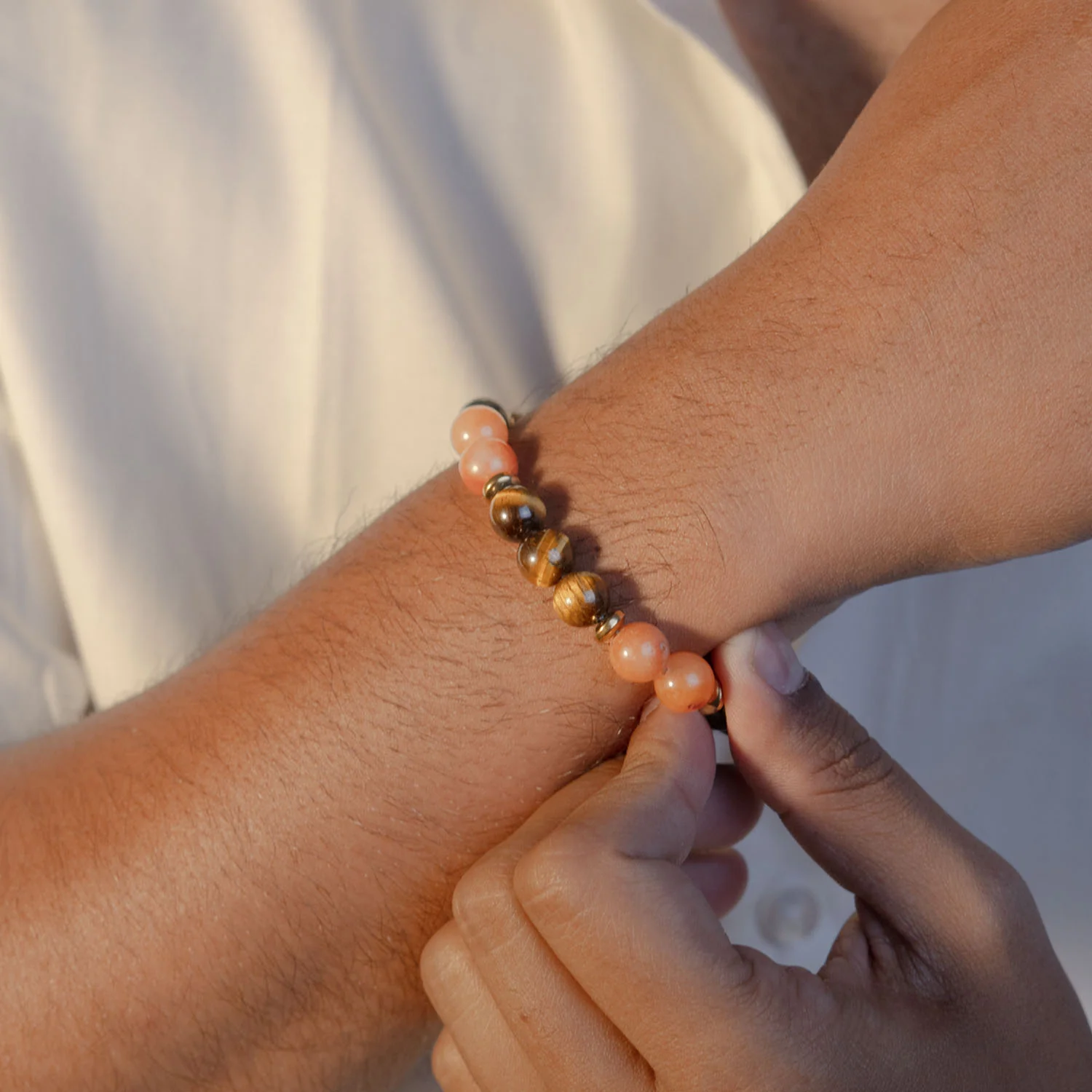 Dhanyog Wealth Attraction Natural Stone Bracelet - Image 14