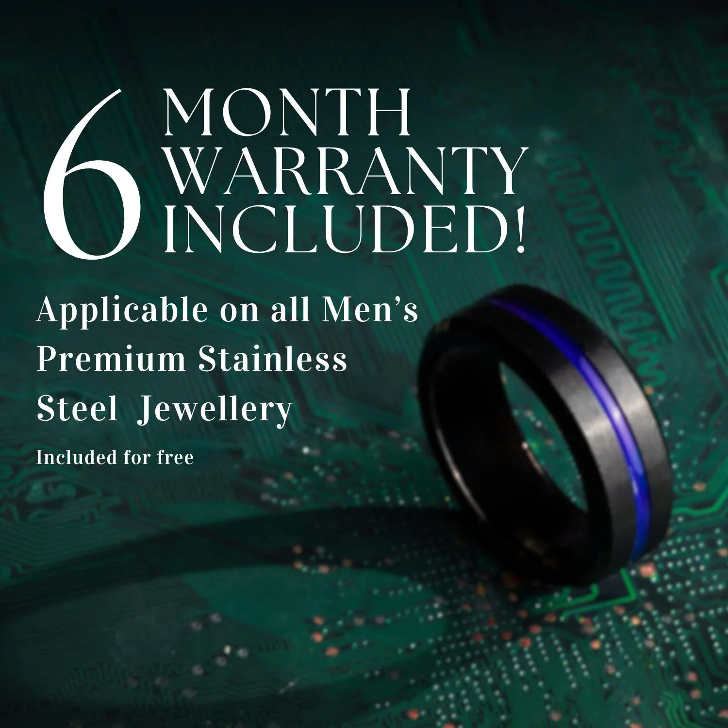 Electro Circuits Beveled Ring - Image 4