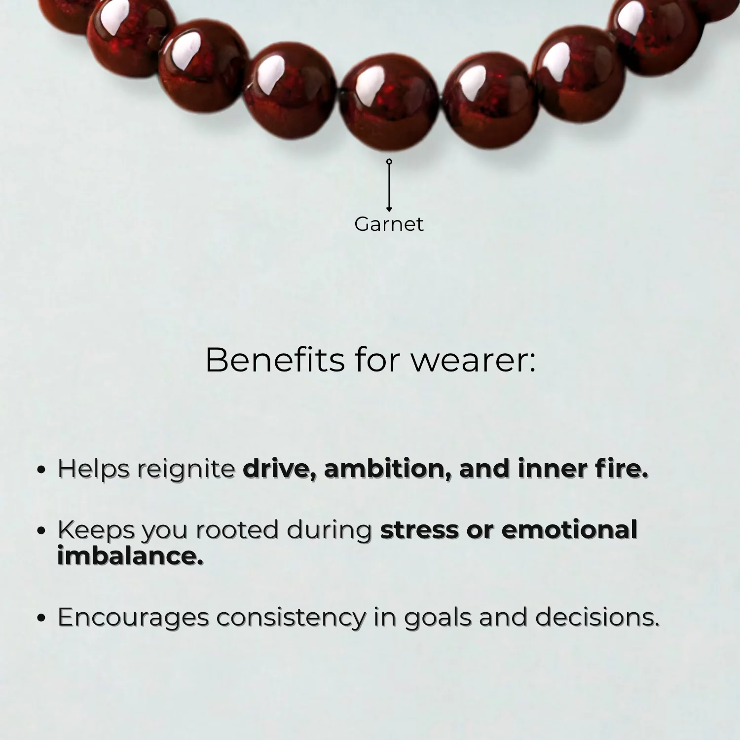 Energizing Garnet Natural Stone Bracelet - Image 12