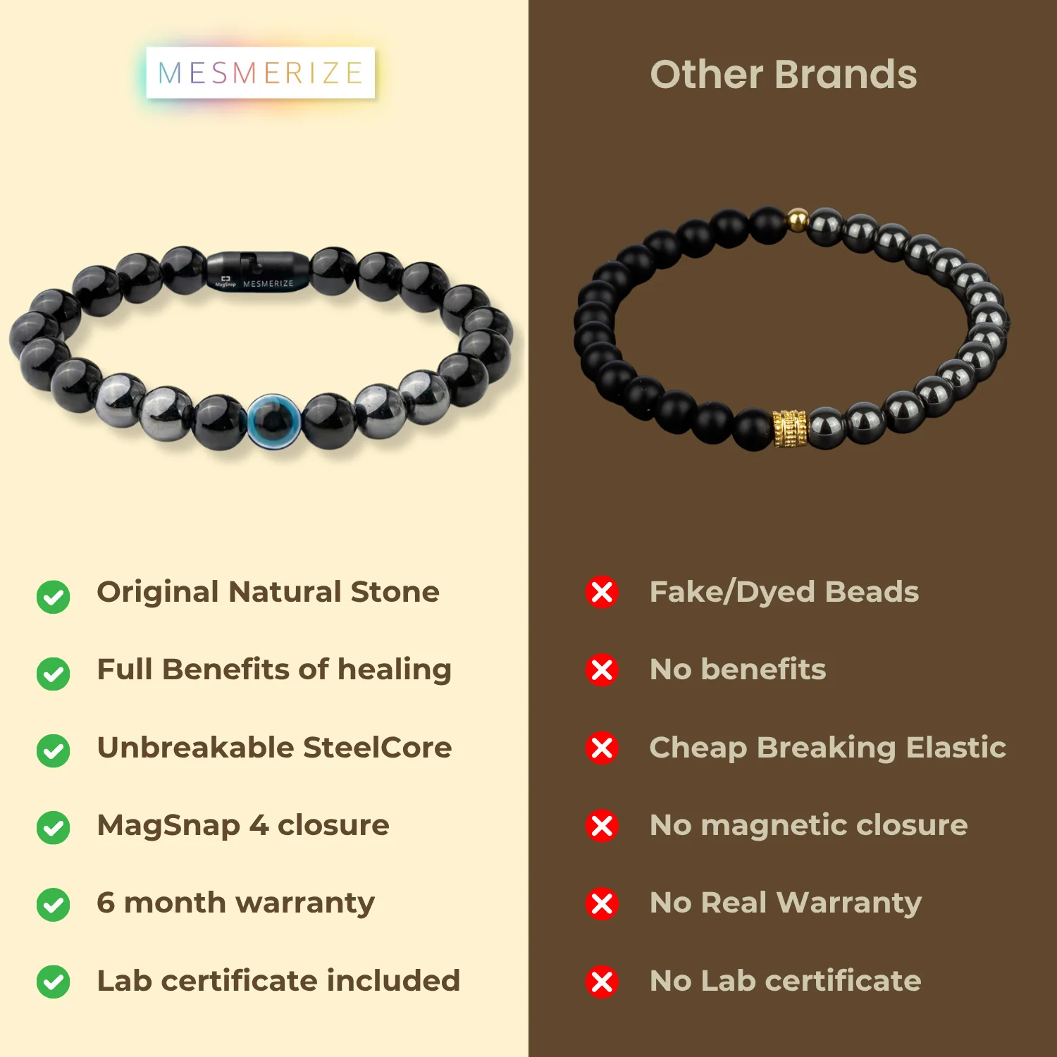 Protective Evil Eye Hematite Natural Stone Bracelet - Image 7