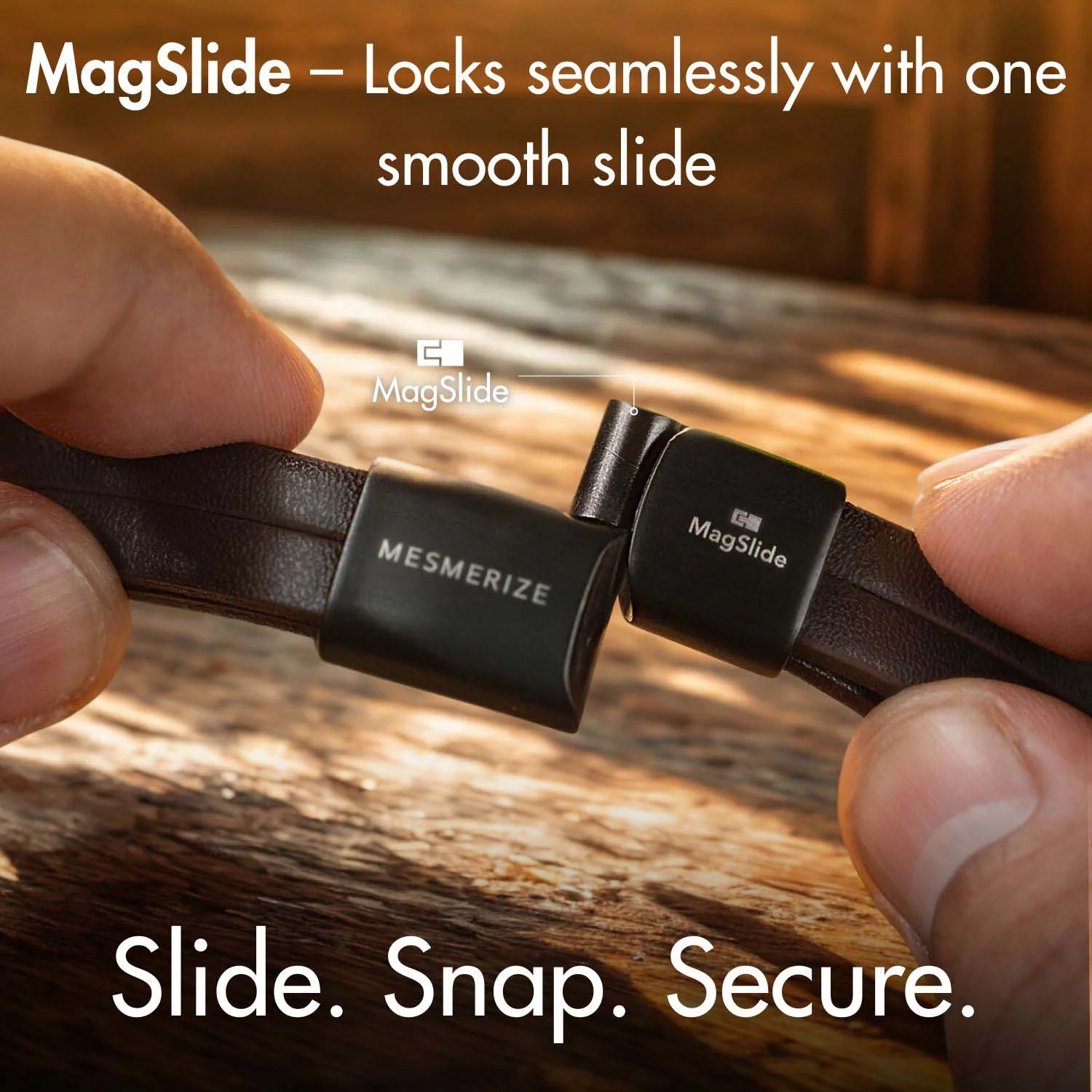 Forge Layered NeoLeather Bracelet with MagSlide - Image 3