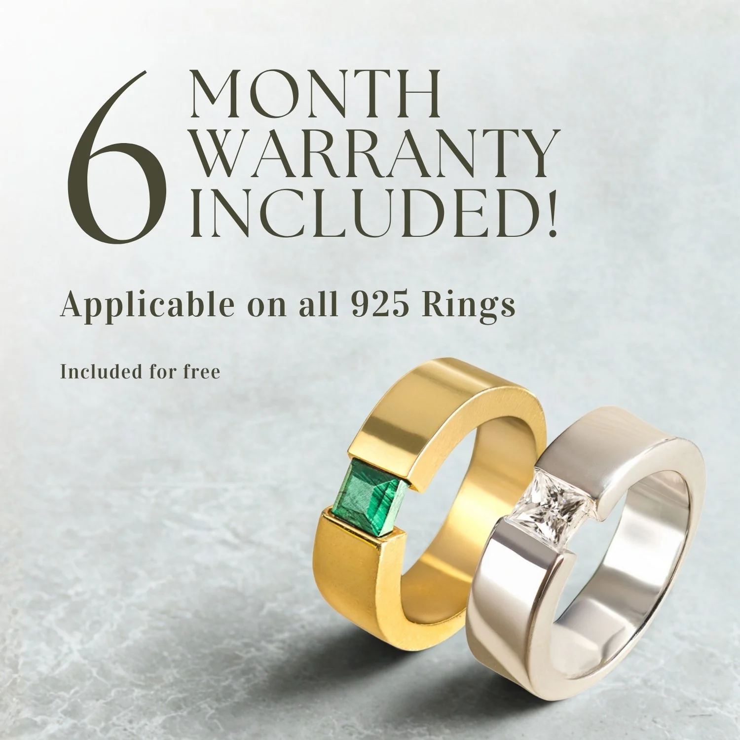Gold Plated Pure 925 Silver Ring With Malachite Gem Stone - Image 6