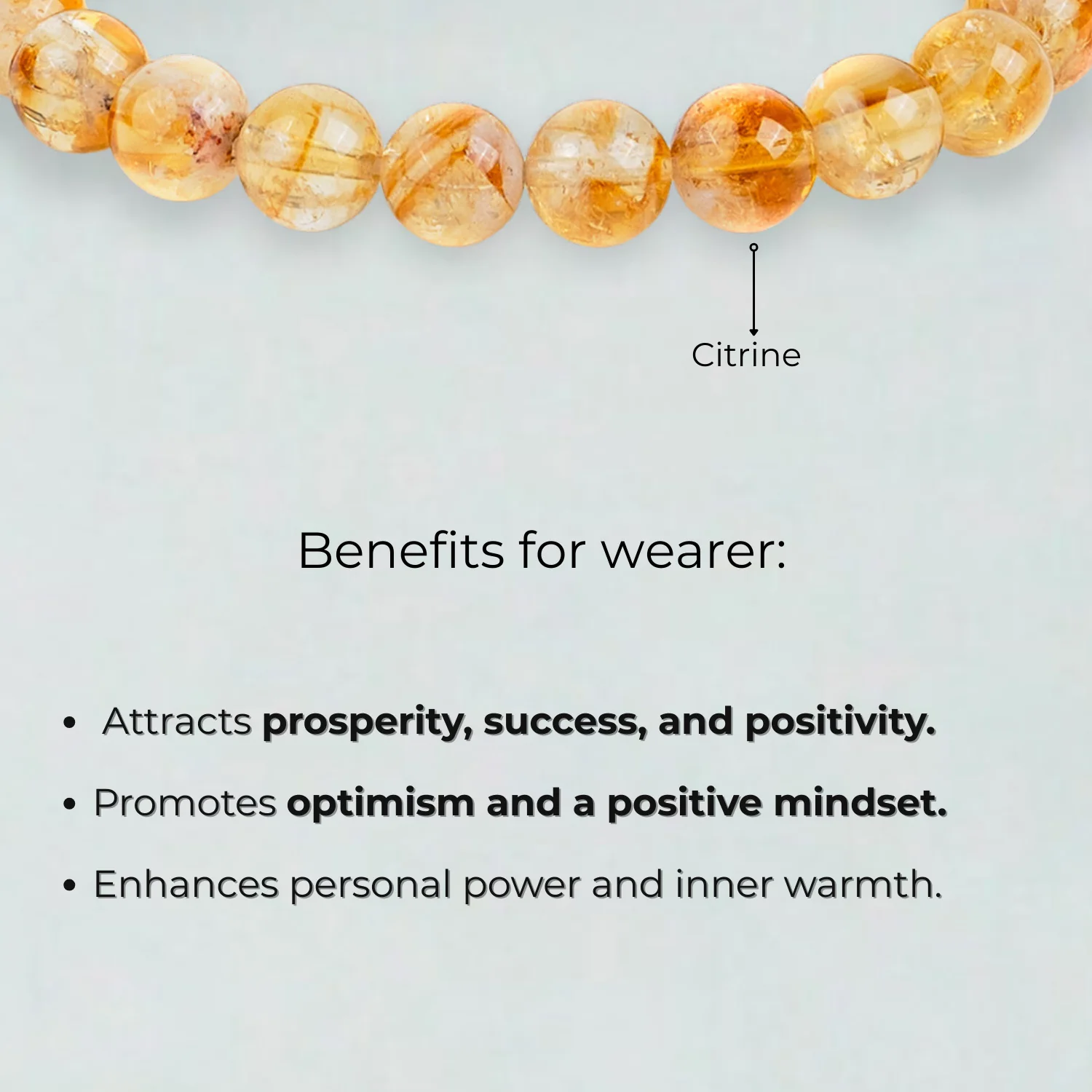 Radiant Joy Citrine Natural Stone Bracelet - Image 3