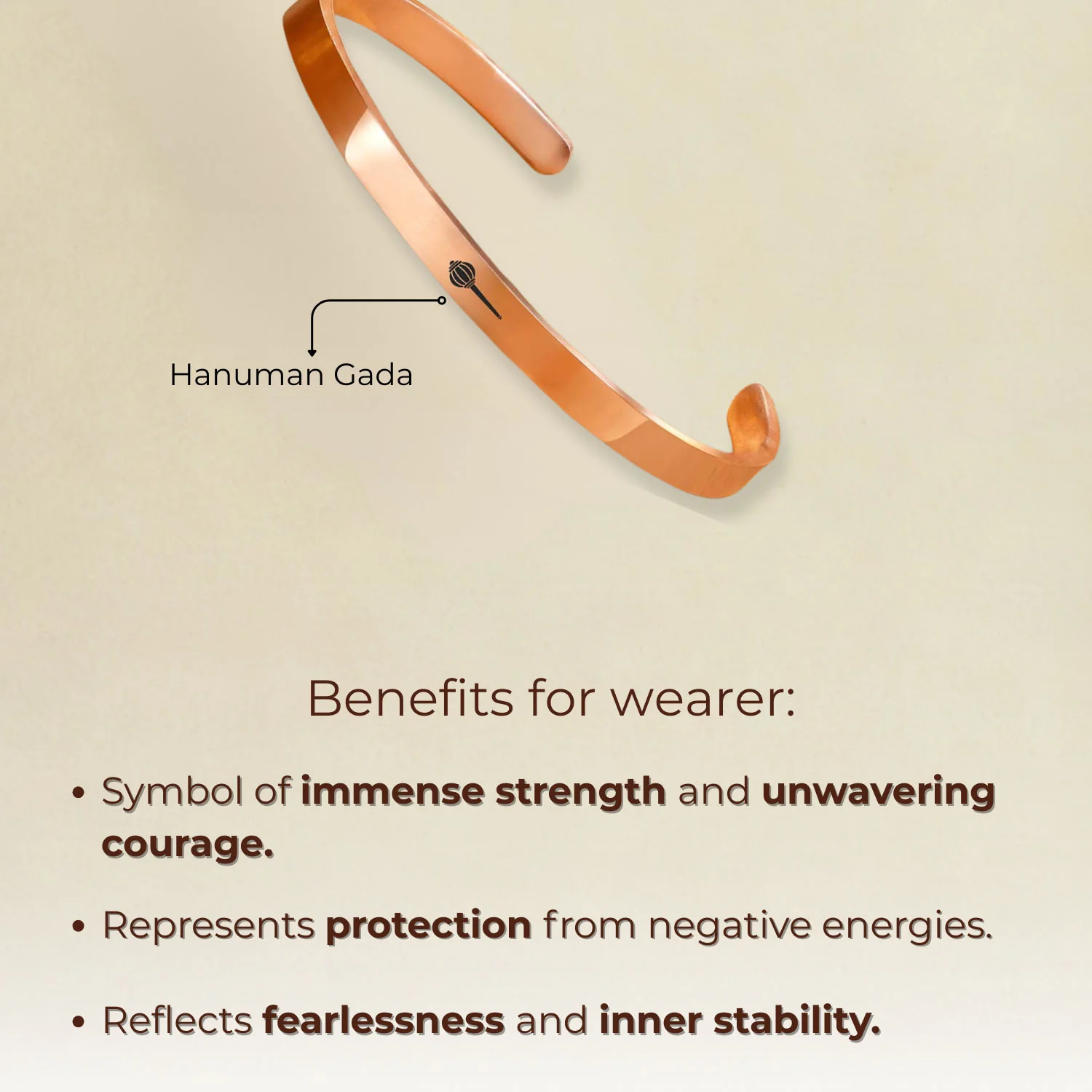 Hanuman Gada Gloss Cuff Adjustable Bracelet - Image 18