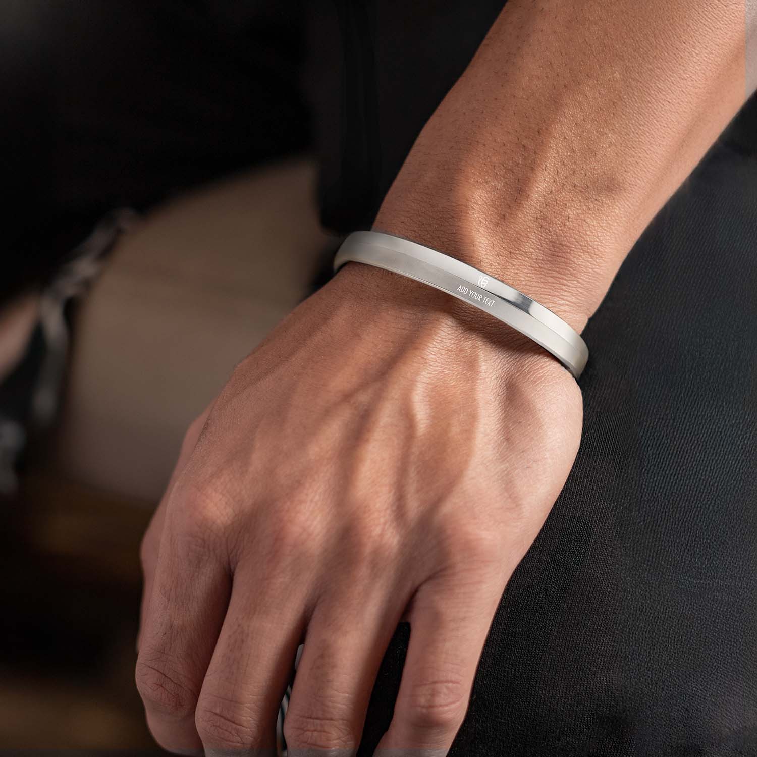 Ik Onkar Dual Finish Oval Kada Bracelet - Image 34