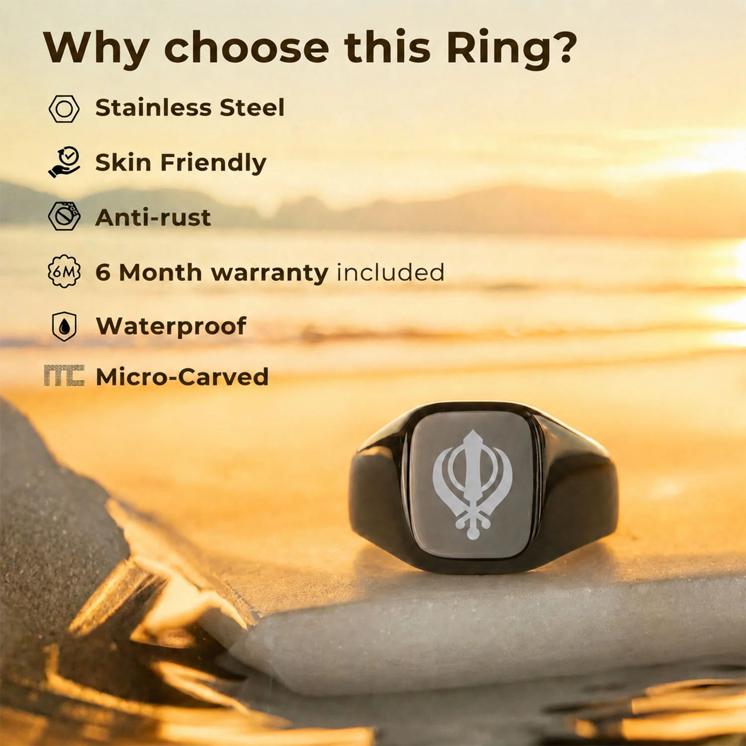 Ik Onkar Hercules Ring - Image 4
