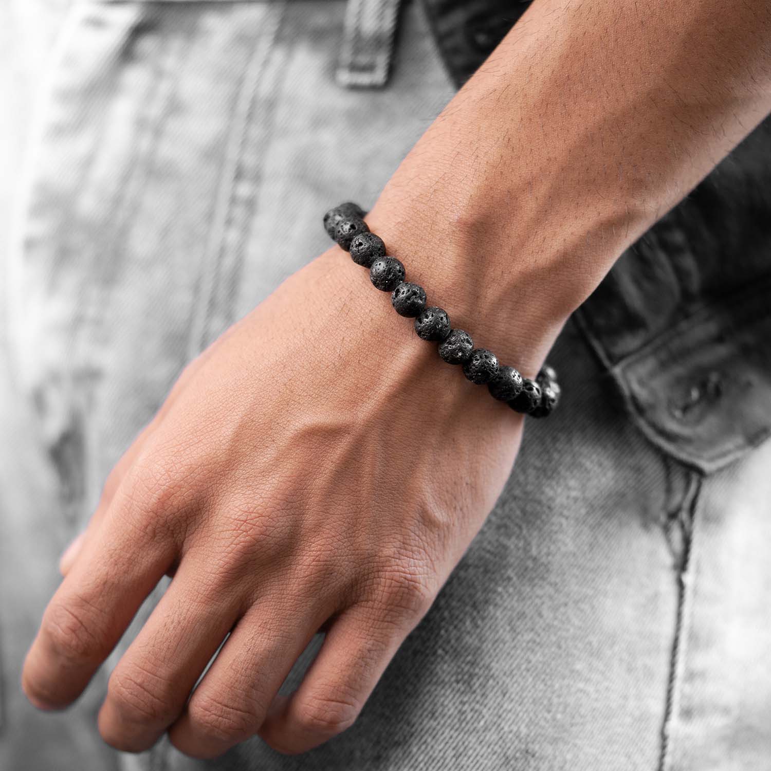 Lava Natural Stone Bracelet - Image 4