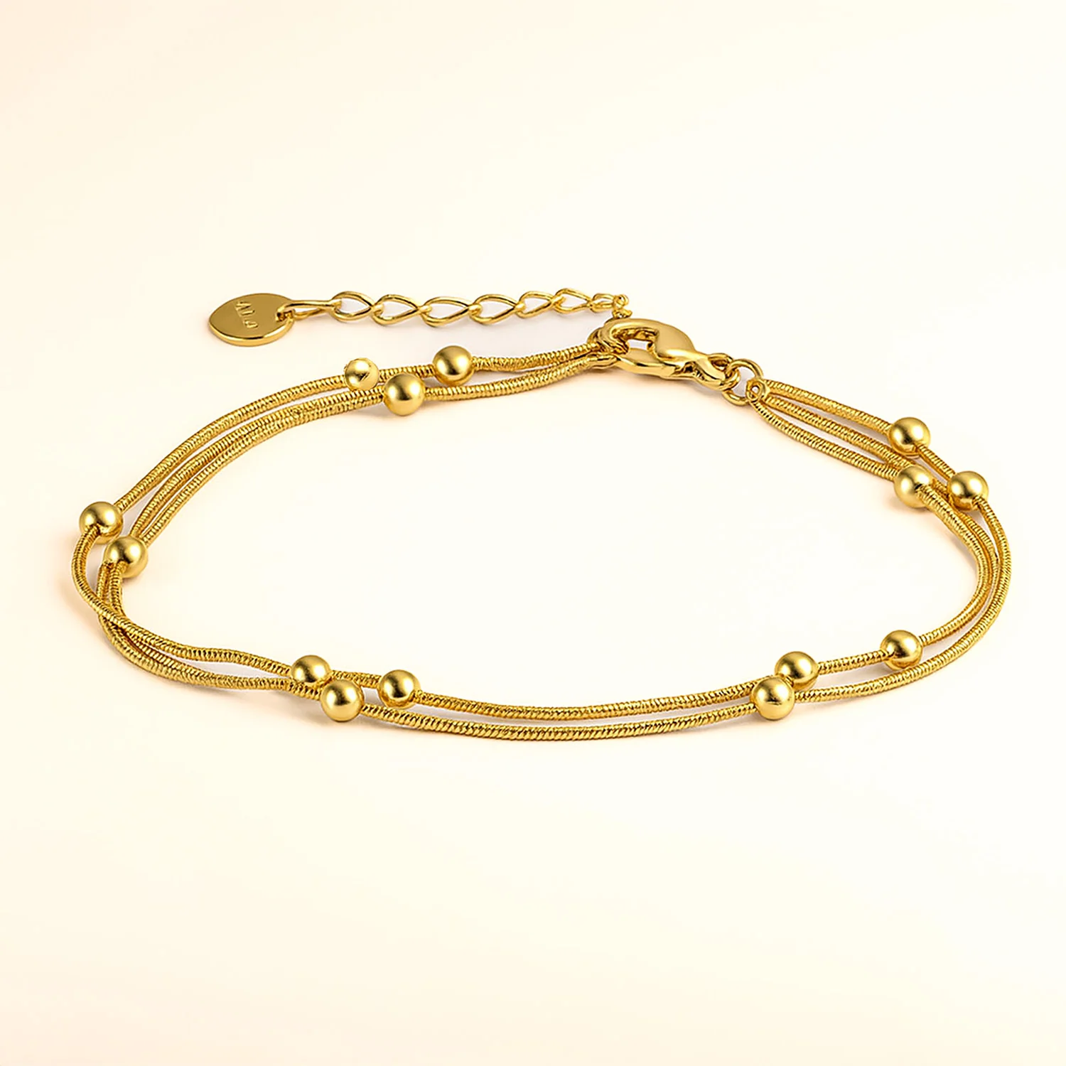 Liora Gold Layered Adjustable Bracelet