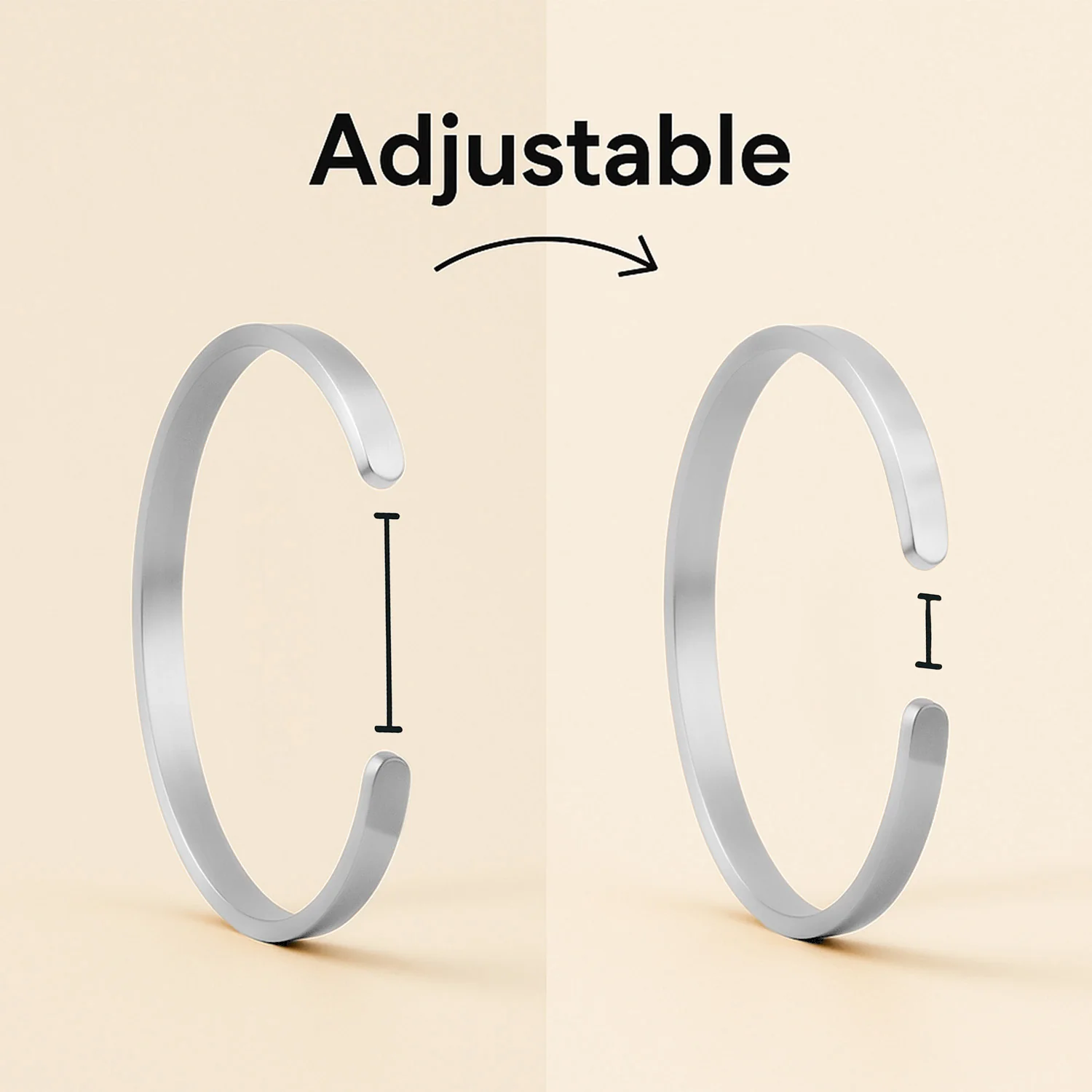 Matte Cuff Adjustable Bracelet - Image 19