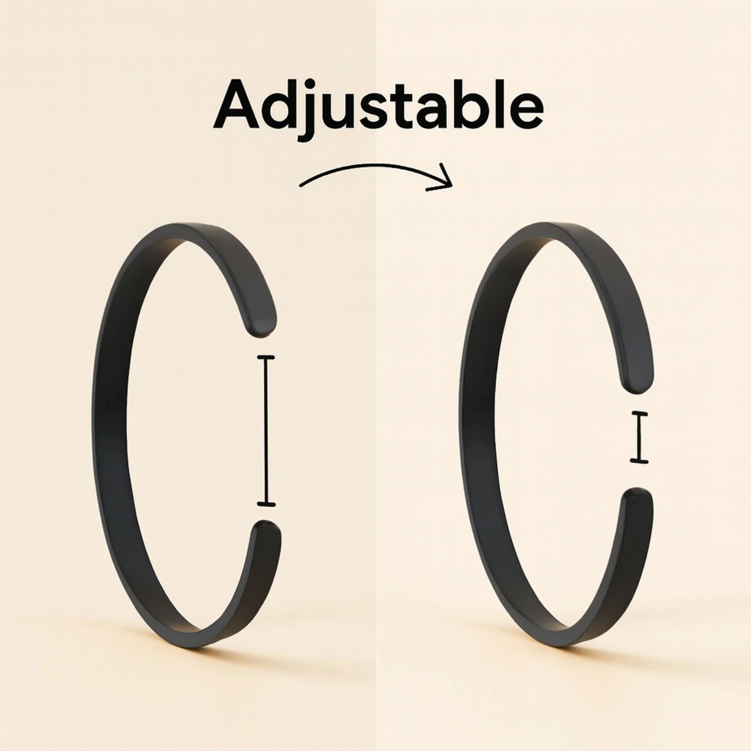 Matte Cuff Adjustable Bracelet - Image 9