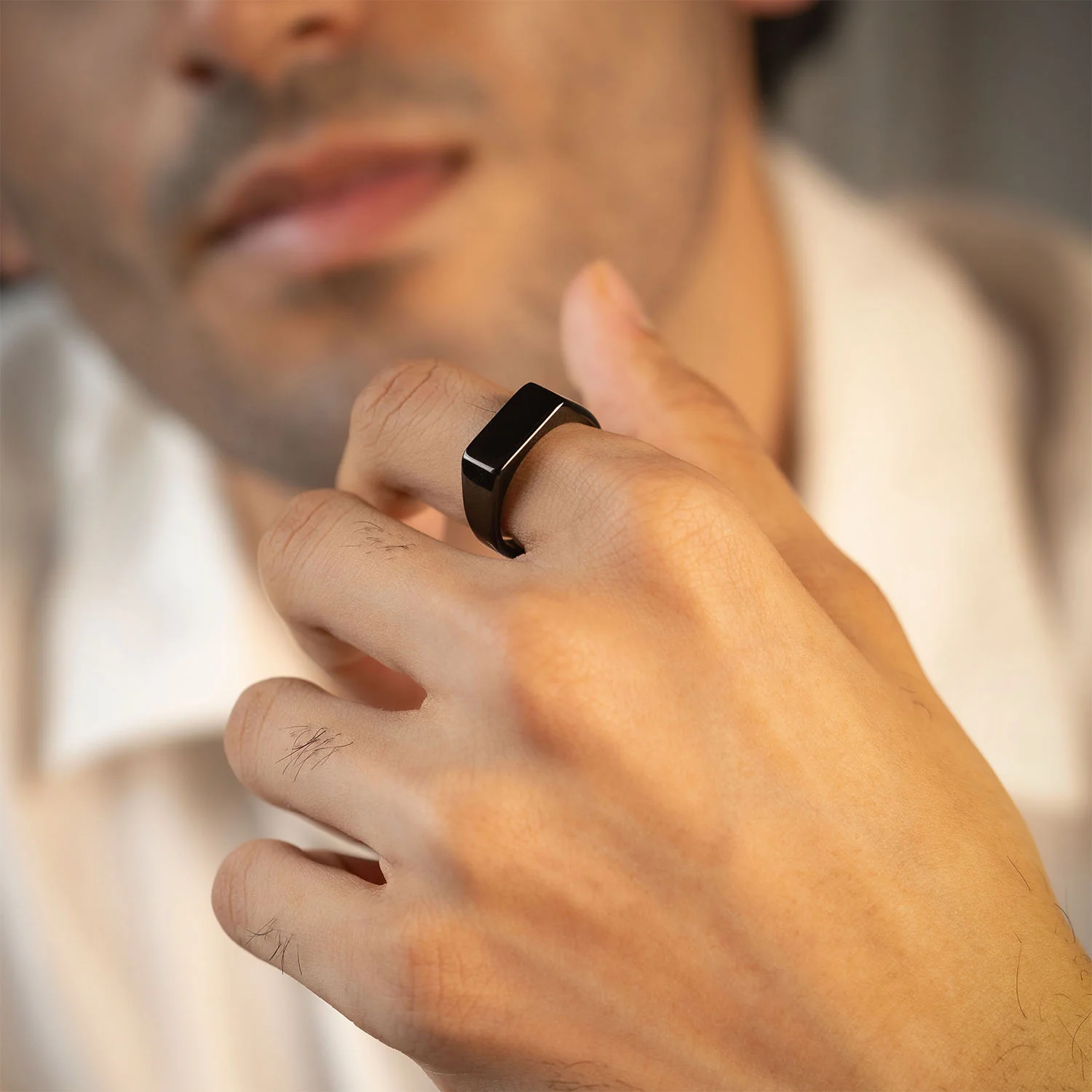 Personalised Noir Band Ring - Image 18