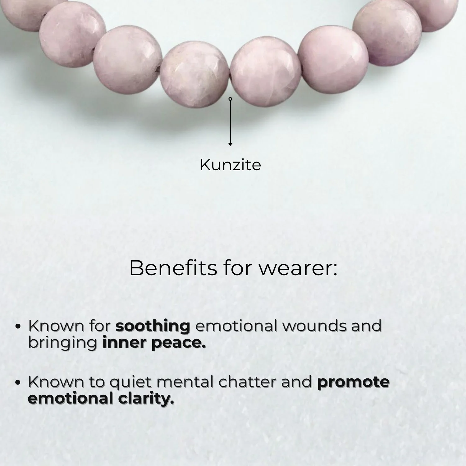 Nurturing Kunzite Natural Stone Bracelet With MagSnap 4 - Image 2