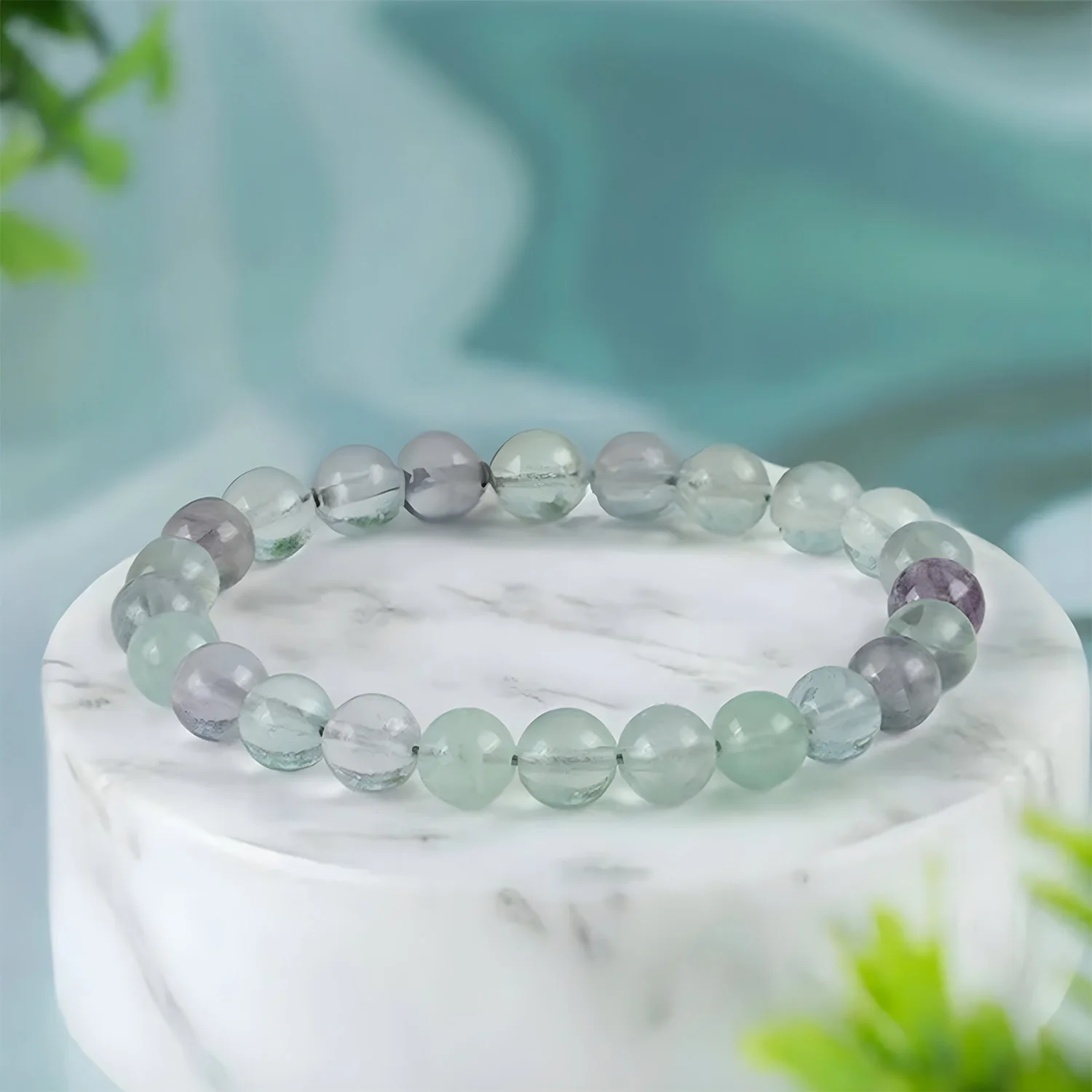 Opulent Multi Fluorite Natural Stone Bracelet - Image 11