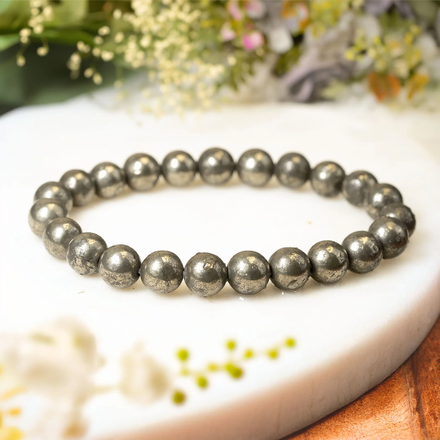 Money Magnet Pyrite Natural Stone Bracelet - Image 11