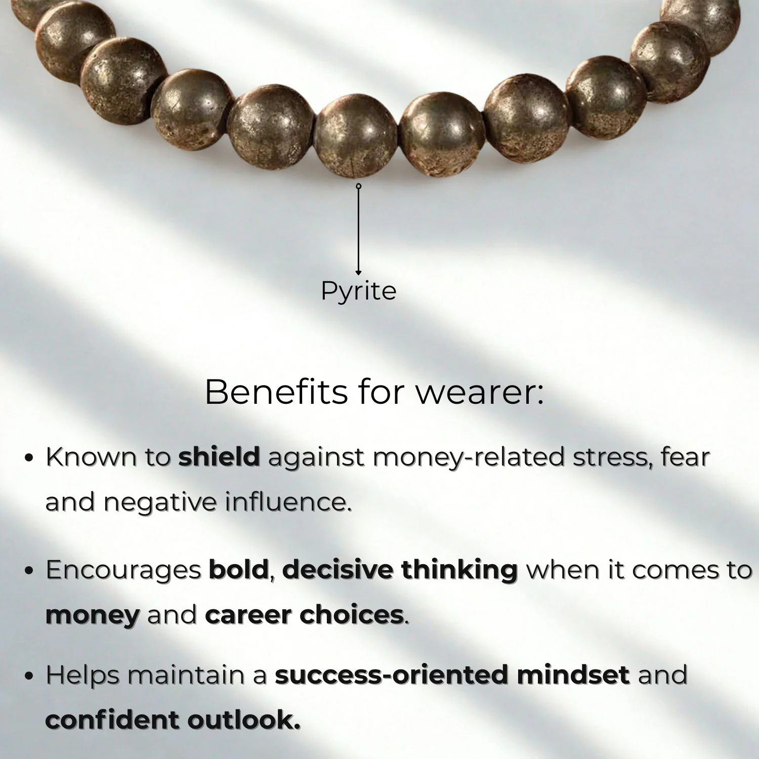 Money Magnet Pyrite Natural Stone Bracelet - Image 12