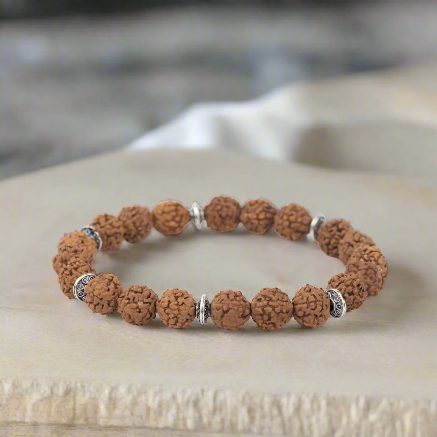 Rudraksh Natural Stone Bracelet - Image 11