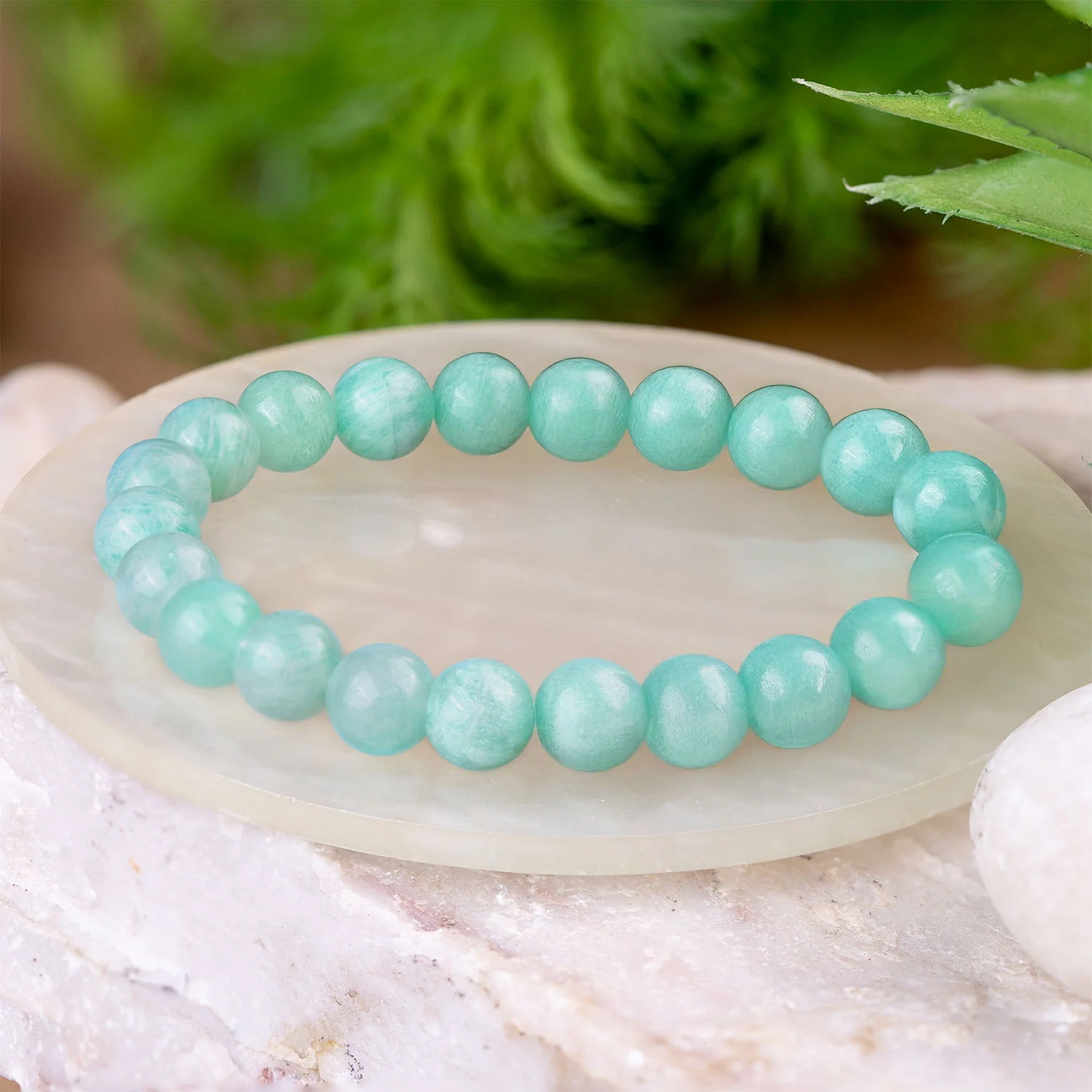 Serene Amazonite Natural Stone Bracelet - Image 11