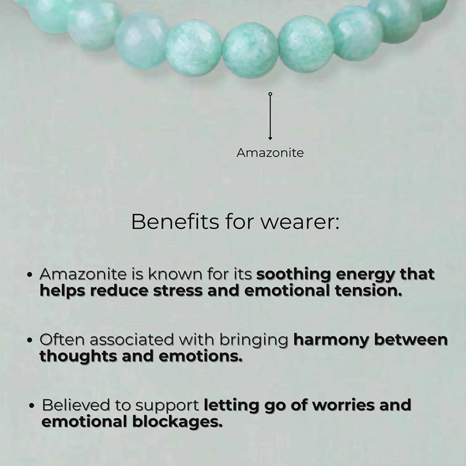 Serene Amazonite Natural Stone Bracelet - Image 12