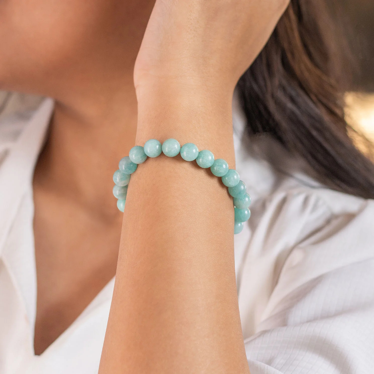 Serene Amazonite Natural Stone Bracelet - Image 13