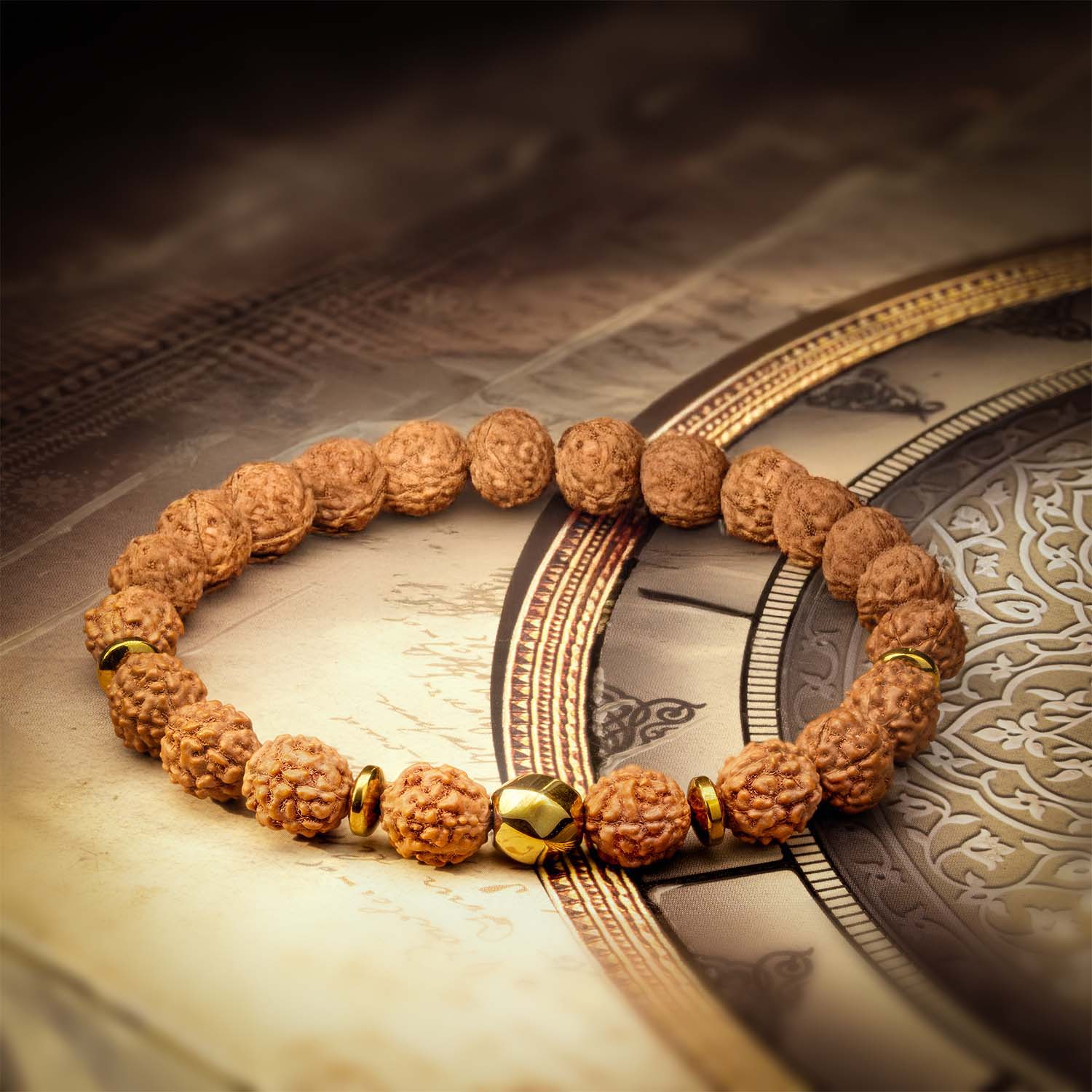 Spiritual Rudraksh Natural Stone Bracelet - Image 11