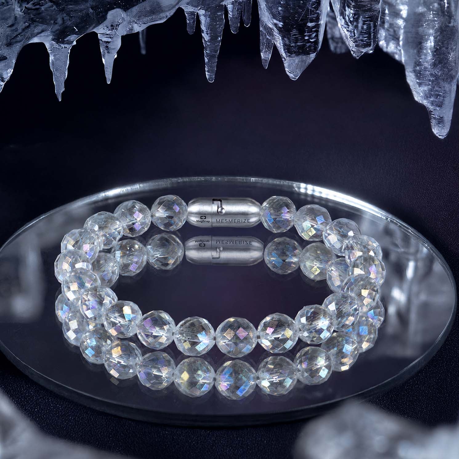 Starlit Aura Quartz Natural Stone Bracelet