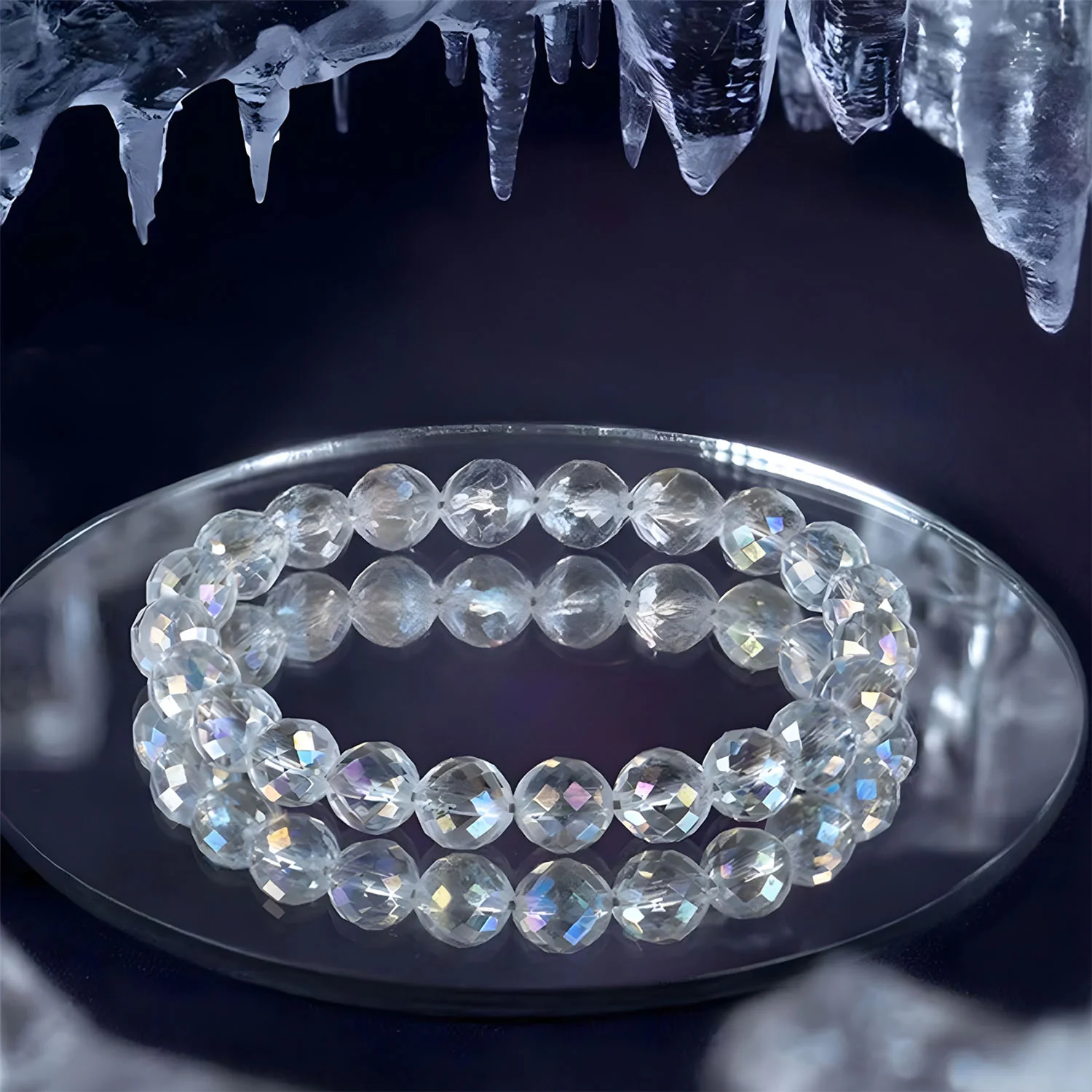 Starlit Aura Quartz Natural Stone Bracelet - Image 11