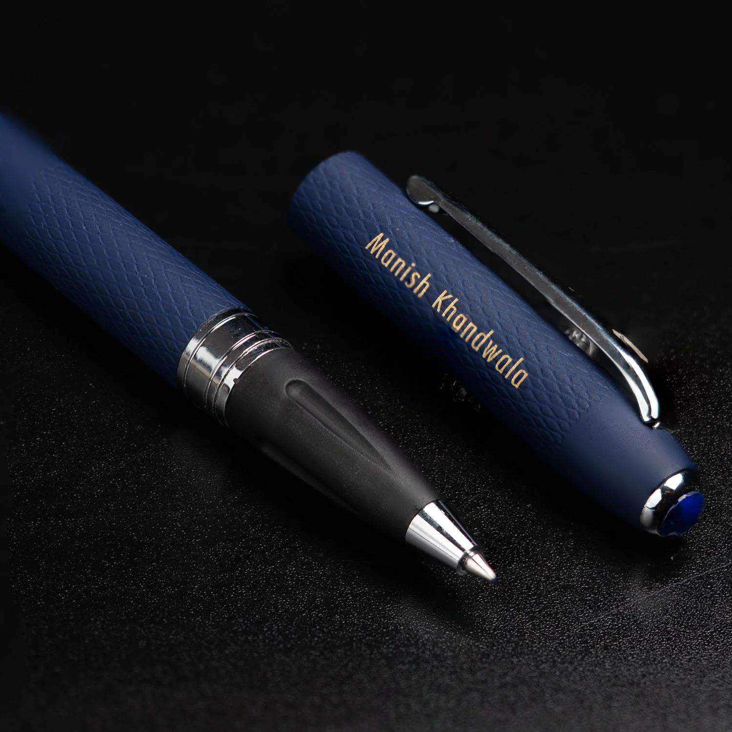 Ultra Matte Blue Sapphire 2 in 1 MagSnap Roller Ball Pen with Stylus - Image 7