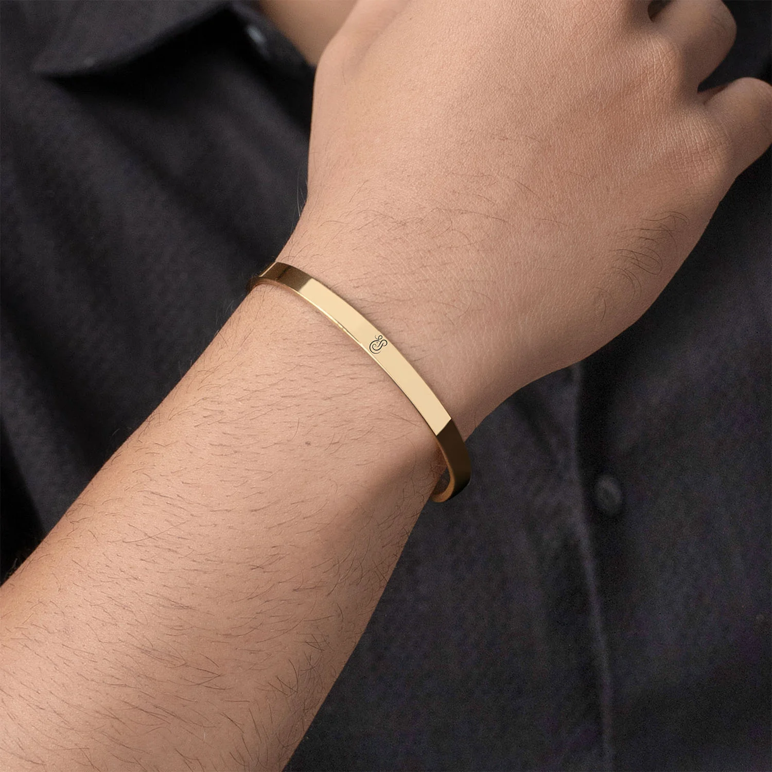 Vignaharta Ganpati Gloss Cuff Adjustable Bracelet - Image 3